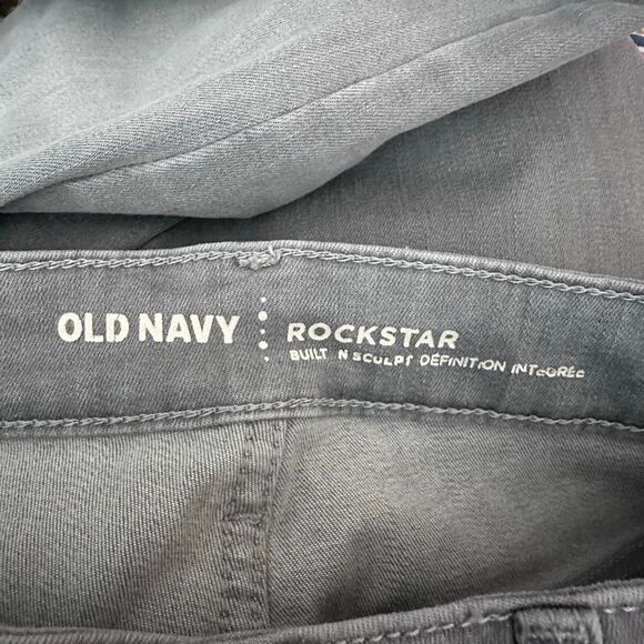 Old Navy Rockstar Built In SculptSkinny Jenas Gray Size 0 - Picture 5 of 10